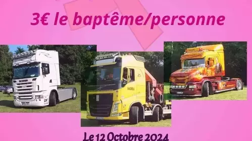 Baptême de camion au profit d'octobre rose